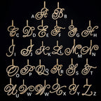 Collier initial en cristal et diamant